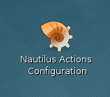 La bellissima icona di Nautilus Actions.
